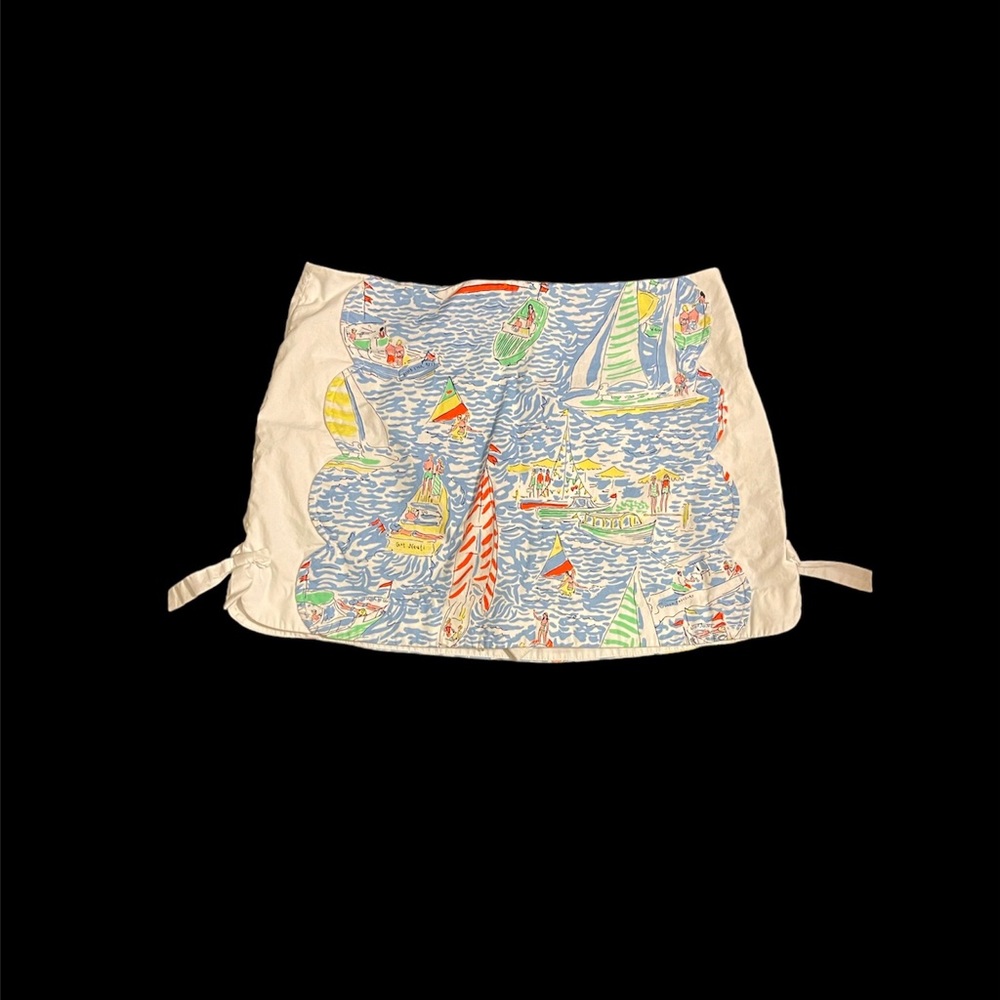 LILLY PULITZER Vintage Get Nauti Print Skort / skirt